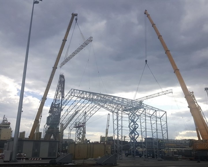 budowa hali namiotowej