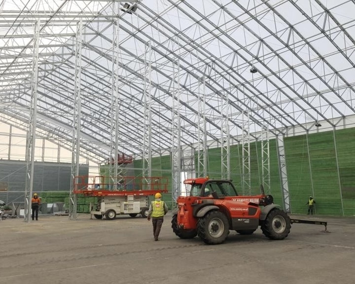 budowa hali namiotowej